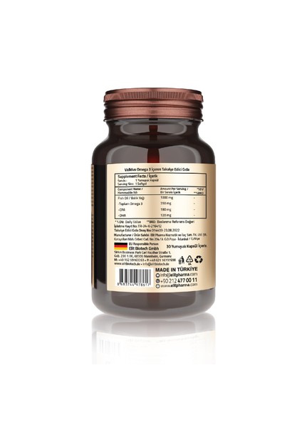 Daily Omega-3 1000 mg 30 Softgel fiyatları