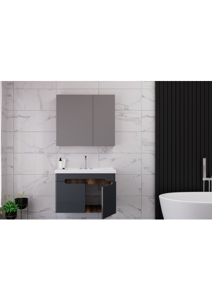 Aizanoi 80 cm Banyo Dolabı