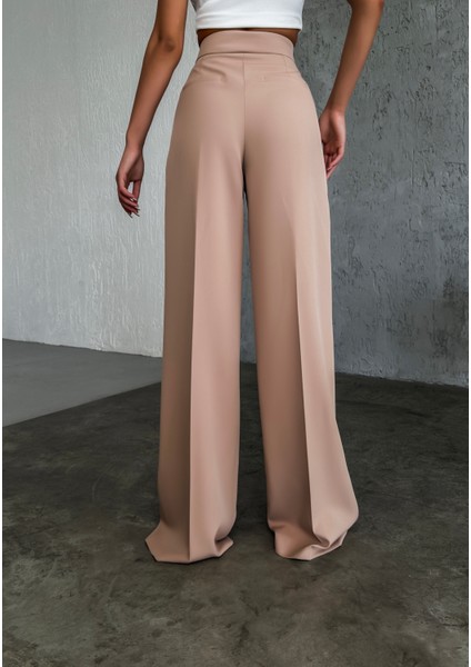 Kadın Düğme Detaylı Palazzo Pantolon fiyatları