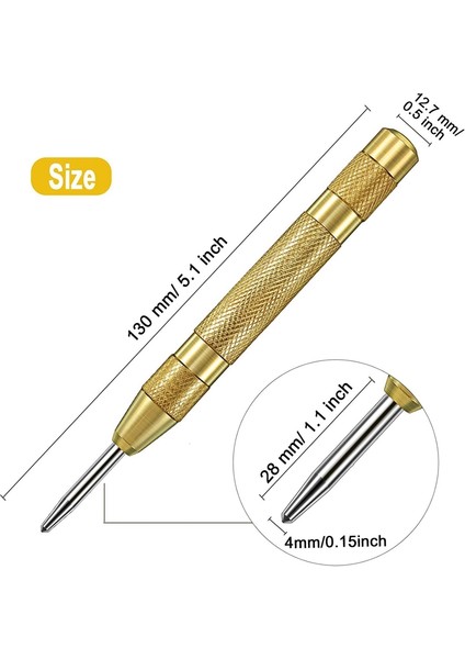 10 Adet Adım Matkap Ucu Seti 1/4 Inç Hex Shank 5 Flüt Sayacı Lavabo Matkap Ucu Seti Otomatik Yaylı Merkezi Punch (Yurt Dışından)