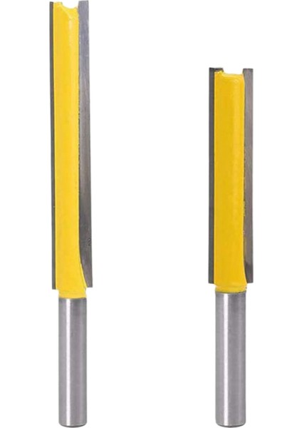 Adet 1/4 Inç Shank Çift Flüt Düz Freze Uçları Tungsten Caide Kırpma Kesici Ağaç Işleme Oluk Keski Uçları (Yurt Dışından) fiyatları