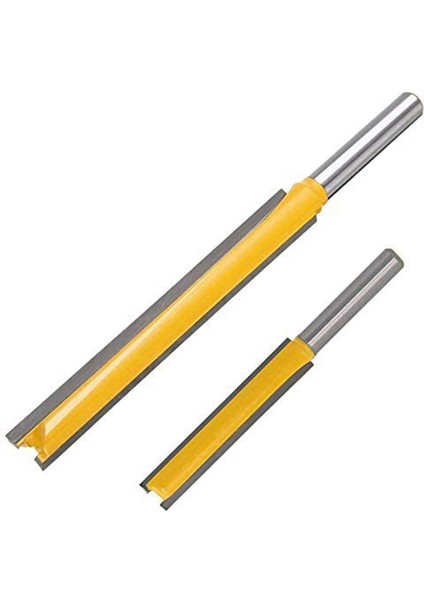 Adet 1/4 Inç Shank Çift Flüt Düz Freze Uçları Tungsten Caide Kırpma Kesici Ağaç Işleme Oluk Keski Uçları (Yurt Dışından) indirimleri