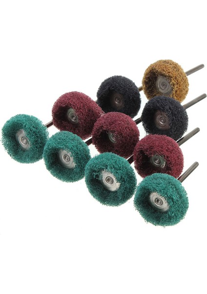 10 Adet Mini Matkap Aşındırıcı Fırça Naylon Parlatıcı Parlatma Tekerleği 3mm Shank Güneş Işığı Süper Mağaza (Yurt Dışından)