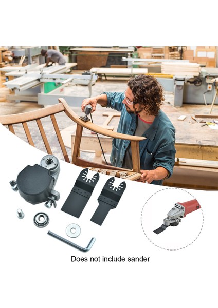 Açı Öğütücü Ahşap Kesme Açık Delik Kürek Salınımlı Alet Seti Metal Parlatma Adaptörü Kulaklık Seti (Boyut: M10) (Yurt Dışından) fiyatları