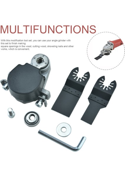 Açı Öğütücü Ahşap Kesme Açık Delik Kürek Salınımlı Alet Seti Metal Parlatma Adaptörü Kulaklık Seti (Boyut: M10) (Yurt Dışından) modelleri