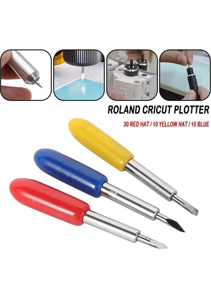 30/45/60 Derece 50 Adet Bıçaklar Plotter Cricut Hava/hava 2 (Yurt Dışından) indirimleri