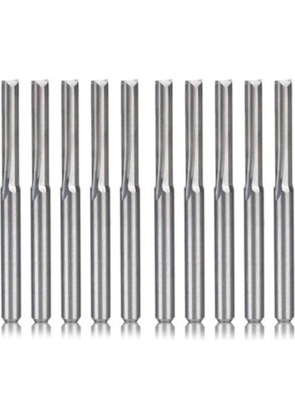10 Adet Iki Flüt Spiral Caide Değirmen Takım Kesiciler Cnc Router Için, Sıkıştırma Ahşap Parmak Freze Kesici Uçları, 3.175X17MM (Yurt Dışından)