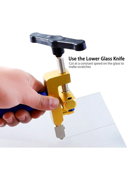 Seramik Karo Cam Kesme Tek Parça Kesici Taşınabilir Çok Fonksiyonlu Alet 2-In-1 Çok Fonksiyonlu El Aleti (Yurt Dışından) fırsatları