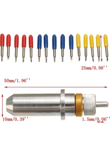 Silhouette Cameo 3 Vinil Kesim Makineleri Için 15 Parça Karbür Bıçaklar (Yurt Dışından) indirimleri
