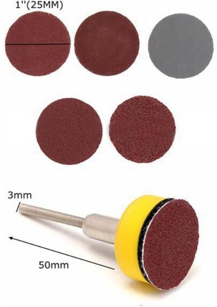 Inç 100 Adet Zımpara Diskleri Ped Seti Kanca Döngü Zımpara Destekleyici (Yurt Dışından) indirimleri