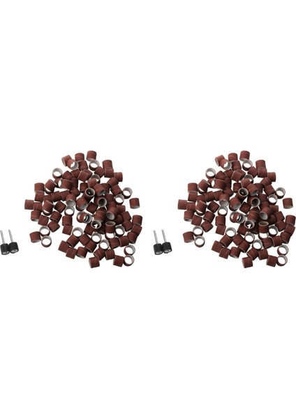 Dremel Döner Aletler Için 4 Zımpara D Mandrelli 200 Adet 1/2 Inç Zımpara Bantları Kiti (Yurt Dışından)