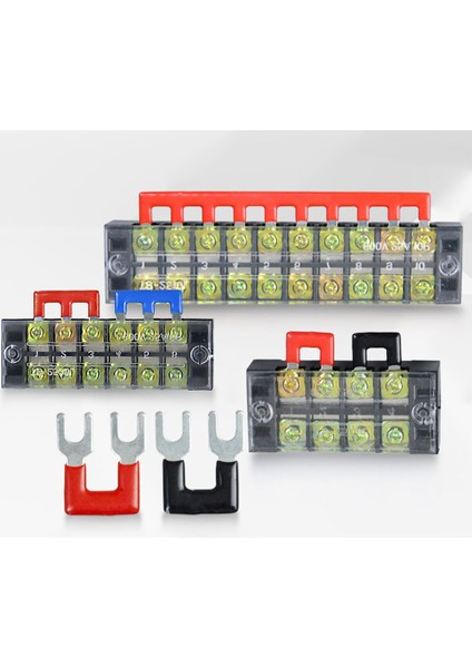 Elektrik Vidalı Terminal Bloğu Çift Sıralı Şerit Sabit Kablolama Kartı Tel Konnektörleri 600V 15A Kutu Bağlantı Kablosu Kontakları 3/4/5/8p (Yurt Dışından) fiyatları
