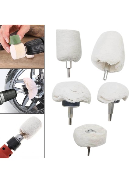 Parlatma Bezi Tekerlek Seti, Pamuk Çeşitli Şekillerde Dayanıklı, Metal, Ayna, Paslanmaz Çelik, Seramik, Cam Için Beyaz Takı Cilalama Tekerleği (Yurt Dışından) indirimleri