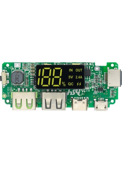 Adet LED Çift USB 5V 2.4A Mikro/tip-C USB Mobil Banka 18650 Şarj Lityum Şarj Cihazı Devre (Yurt Dışından)