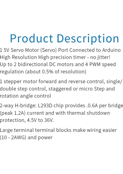 Adet Mini L293D Motor Sürücü Genişletme Kartı Mini L293D Motor (Yurt Dışından)