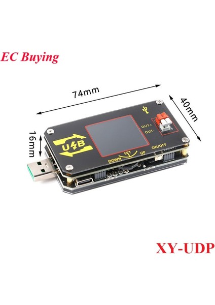 Xy-Udp Dijital USB Dc Dc Dönüştürücü cc Cv 0.6-30V 5V 9V 12V 24V 2A 15W Besleme Modülü Masaüstü Ayarlanabilir Düzenlenmiş Xy-Umpd (Yurt Dışından) fiyatları