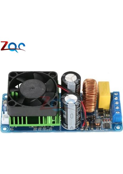 IRS2092S 250W / 500W Mono Kanal Amplifikatör Kurulu D Sınıfı Hıfı Dijital Güç Amplifikatörü Modülü 20Hz-20KHz, Fan / Soğutucu ile (Yurt Dışından)