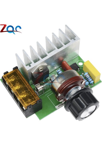 4000W 0-220V Ac Scr Elektrik Voltaj Regülatörü Motor Hız Kontrol Cihazı Dimmerler Karartma Hızı Sıcaklık Sigortası ile (Yurt Dışından)