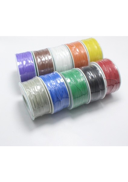 Eclyxun 20 Metre Yüksek Kaliteli 30AWG Tamam Hattı 0.56MM Elektrik Teli Sarma Tel 0.2mm2 Dizüstü Bilgisayarlar LCD Ekran Elektrik Kablosu (Yurt Dışından)