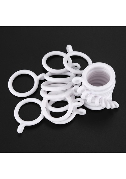 Beyaz Plastik Perde Halkaları (Yurt Dışından)