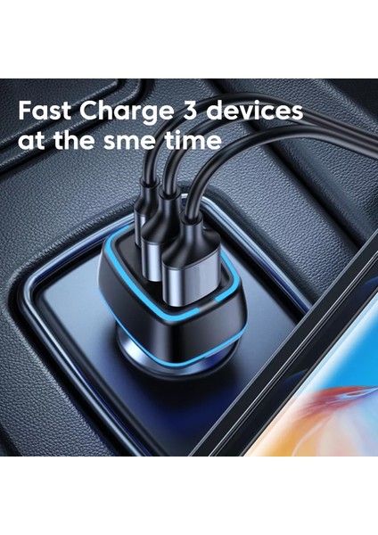 43W Çift USB Pd Araba Şarjı Hızlı Şarj USB C Araç Telefonu Şarj Cihazı iPhone 14 13 12 Pro Max Xiaomi Huawei Samsung (Yurt Dışından) modelleri