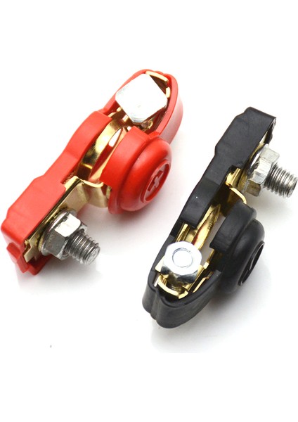 Çift Araba Kırmızı ve Siyah Pil Kazık Kafa Evrensel Negatif Pozitif Otomatik Akü Kablo Terminali Üst Direk Kelepçesi Arabalar ve Kamyon Aksesuarları Için Jessica (Yurt Dışından) modelleri