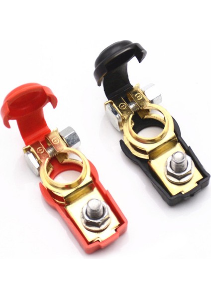 Çift Araba Kırmızı ve Siyah Pil Kazık Kafa Evrensel Negatif Pozitif Otomatik Akü Kablo Terminali Üst Direk Kelepçesi Arabalar ve Kamyon Aksesuarları Için Jessica (Yurt Dışından) fırsatları