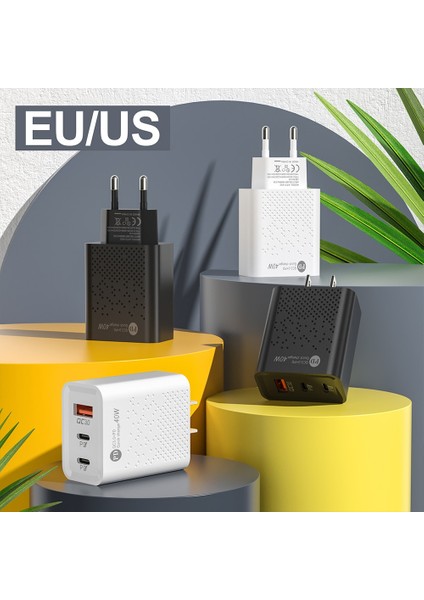 Olaf 60W USB C Şarj Cihazı Qc 3.0 3 Port Pd Hızlı Şarj Adaptörü iPhone 14 Samsung Xiaomi Cep Telefonu C Tipi USB Şarj Cihazı (Yurt Dışından) fiyatları