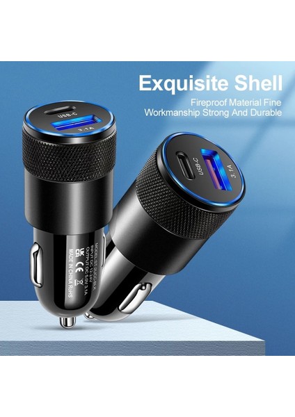 Olaf 68W Araç Şarj Cihazı Cep Telefonu USB Tip-C Hızlı Şarj iPhone 12 11 Redmi Huawei Samsung Şarj Cihazı Arabada Qc 3.0 (Yurt Dışından) indirimleri