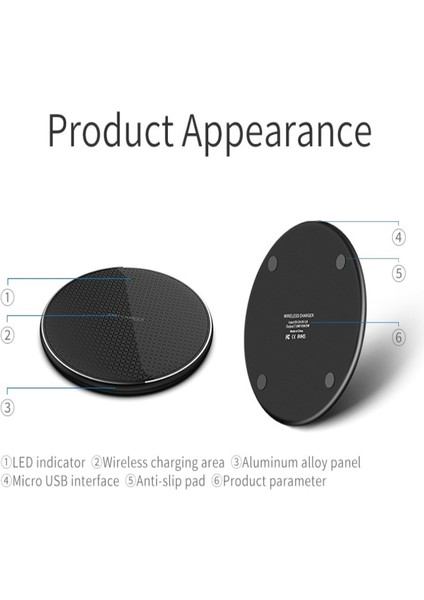 Qı Hızlı Kablosuz Şarj Cihazı 10W iPhone Xs Xr x 8 Telefon Şarj Cihazı Şarj Pedi Için Huawei P30 Pro Samsung S10 S9 Xiaomi Mi 9 (Yurt Dışından) fiyatları