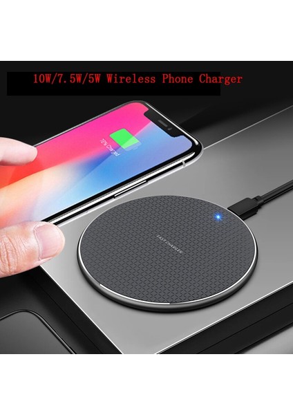 Qı Hızlı Kablosuz Şarj Cihazı 10W iPhone Xs Xr x 8 Telefon Şarj Cihazı Şarj Pedi Için Huawei P30 Pro Samsung S10 S9 Xiaomi Mi 9 (Yurt Dışından) modelleri