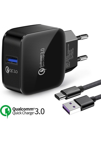 18W Telefon USB Şarj Aleti Hızlı Şarj 3.0 Hızlı Cep Telefonu Şarj Cihazı USB Adaptörü Htc M8 M8 Sony Xz/xz Premium Lg G5 G6 V20 V30 (Yurt Dışından)
