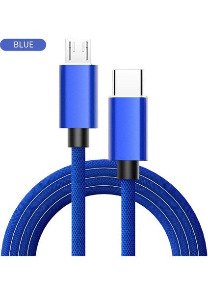 USB Tip C Mikro USB Kablosu Samsung Galaxy S7 S6 Android Hızlı Şarj Cep Telefonu Şarj Kablosu Huawei USB Pd Kablosu (Yurt Dışından)
