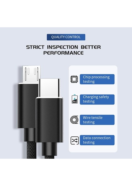 USB Tip C Mikro USB Kablosu Samsung Galaxy S7 S6 Android Hızlı Şarj Cep Telefonu Şarj Kablosu Huawei USB Pd Kablosu (Yurt Dışından) fiyatları