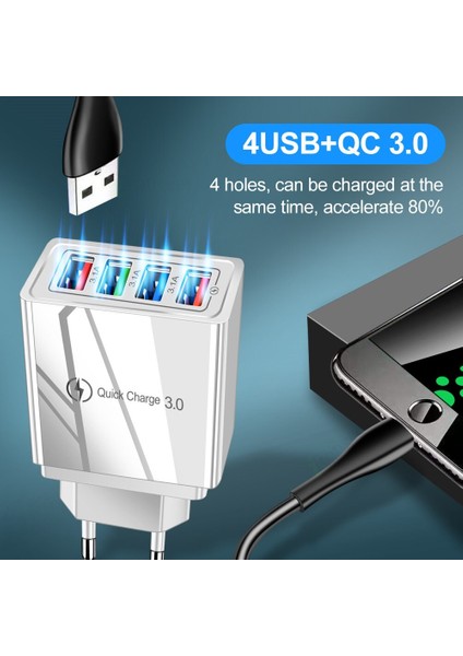 Ab/abd/ingiltere Tak USB Şarj Aleti Hızlı Şarj 3.0 Telefon Adaptörü Için Huawei Mate 30 Tablet Taşınabilir Duvar Mobil Şarj Cihazı Hızlı Şarj Cihazı (Yurt Dışından) modelleri