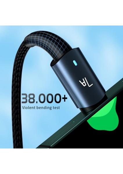 Ryra 100W Hızlı Şarj 7A USB C Tipi Kablo Oppo Huawei P30 Samsung Xiaomi Mi 11 Realme Usbc Şarj Cihazı Hızlı Şarj Veri Kablosu (Yurt Dışından) indirimleri