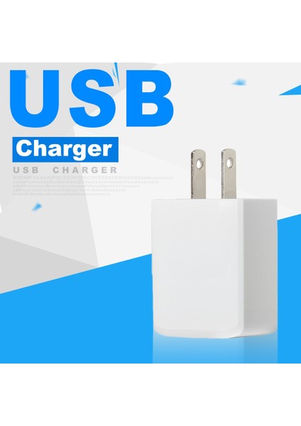 Beyaz USB Şarj Cihazı 5V Evrensel Taşınabilir Tl Şarj Adaptörü Telefon Şarj Cihazı (Yurt Dışından)