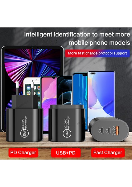 2 Tip C ve 1 USB Telefon Şarj Cihazı Hızlı Şarj Cihazı iPhone 14 13 Xiaomi Samsung Cep Telefonu Şarj Cihazları Duvar Hızlı Şarj Adaptörü (Yurt Dışından) indirimleri