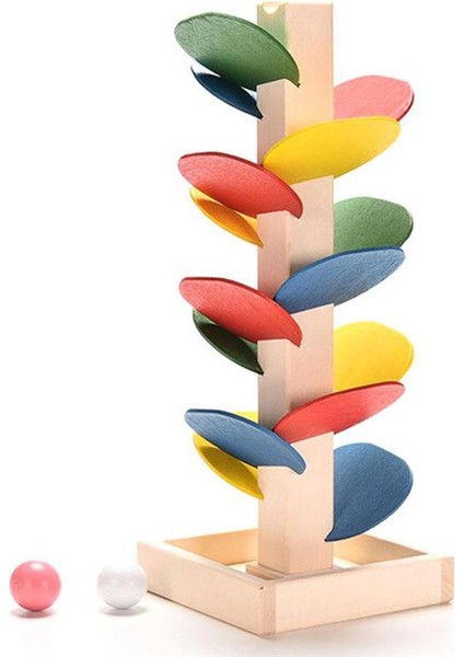 Ahşap Ağaç Mermer Topu Run Parça Oyunu Bebek Montessori Blokları Çocuk Çocuk Zeka Eğitim Modeli Yapı Oyuncak WJ476 (Yurt Dışından)