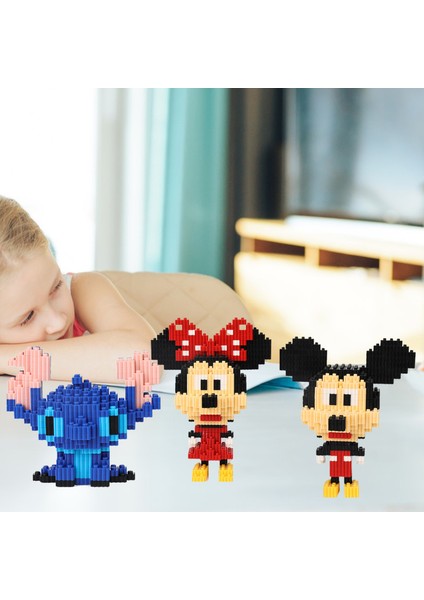 Childrenworld Dıy Yapı Taşları Dikiş Pikachus Karikatür Figürü Mikro Tuğla Dıy Montaj Oyuncak (Yurt Dışından)