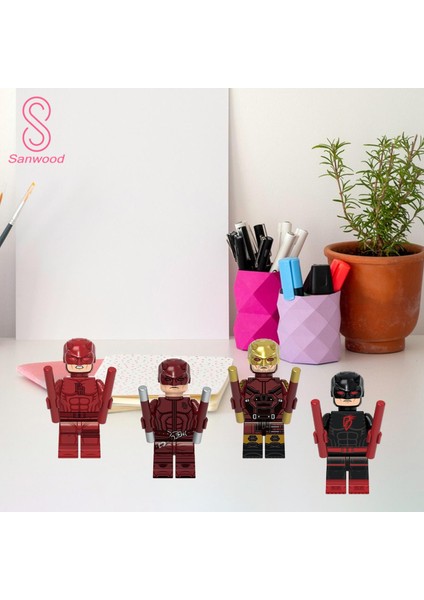Aksiyon Minifigure Eğlenceli Çocuk Erken Gelişim Kahramanı Mini Şekil Oyuncak (Yurt Dışından)