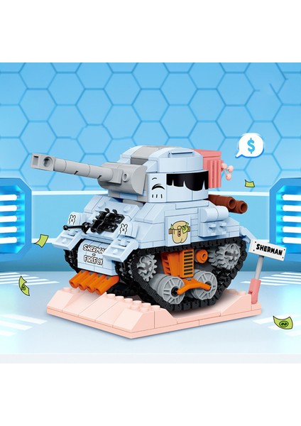 Childrenworld Tankı Yapı Taşları Embly Askeri Tank Çocuk Yapı Oyuncak (Yurt Dışından)