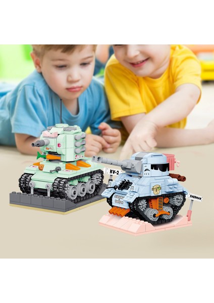 Childrenworld Tankı Yapı Taşları Embly Askeri Tank Çocuk Yapı Oyuncak (Yurt Dışından)