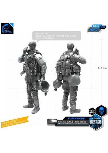 Yufan Modeli 1/35 Şekil Modern Abd Deniz Reçine Asker Arı-11 (Yurt Dışından)