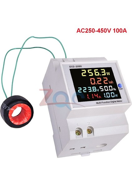 Din Raylı Ac Monitör 6 In 1 110V 220V 380V 100A Gerilim Akım Güç Faktörü Aktif Kwh Elektrik Enerjisi Frekans Ölçer Volt Amp (Yurt Dışından) fiyatları