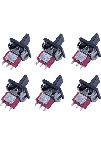 6x Ac 250V/3A 125V/5A Anlık Spdt 3 Pozisyonlu Geçiş Anahtarı T80-R (Yurt Dışından)