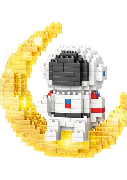 Childrenworld Çapaksız Montaj Oyuncak Astronot Yapı Tuğlaları Model Oyuncak (Yurt Dışından)