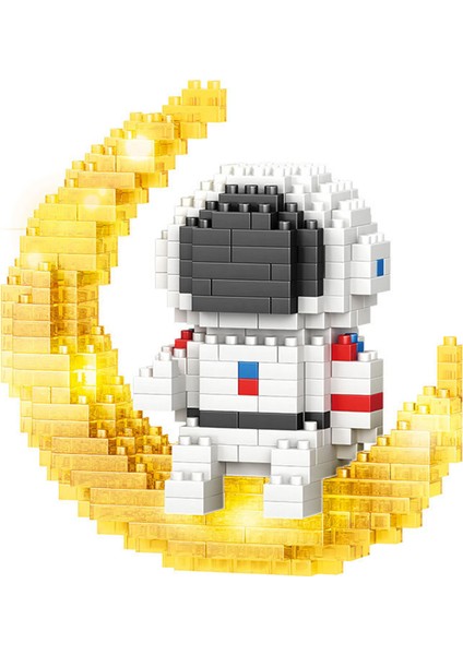 Childrenworld Çapaksız Montaj Oyuncak Astronot Yapı Tuğlaları Model Oyuncak (Yurt Dışından)