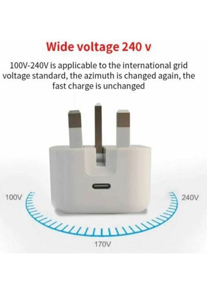 Apple Için 20W Usb-C Güç Adaptörü Şarj Cihazı Abd, Ab Ingıltere Tak Hızlı Şarj Adaptörü Iphon 14 13 12 Pro Max Pd Şarj Cihazı Telefon Şarjı (Yurt Dışından) fiyatları