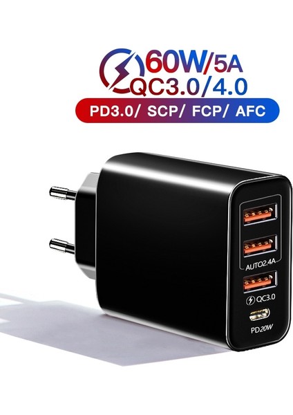 Pd 20W USB Tip C Şarj Cihazı Hızlı Şarj 3.0 Cep Telefonu Şarj Cihazı iPhone Samsung Xiaomi Için Hızlı Duvar Şarj Cihazları USB C Güç Adaptörü (Yurt Dışından)